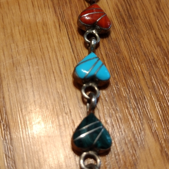 Sterling hand enameled designer bracelet - Picture 4 of 16